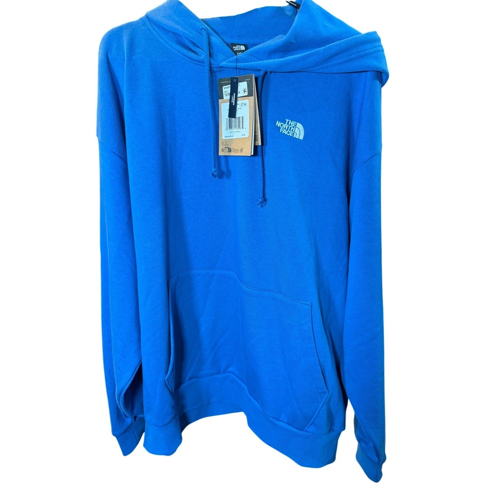 The North Face Mens Oversized Hoodie Chlorophyll Blue NF0A8F94 Large NWT